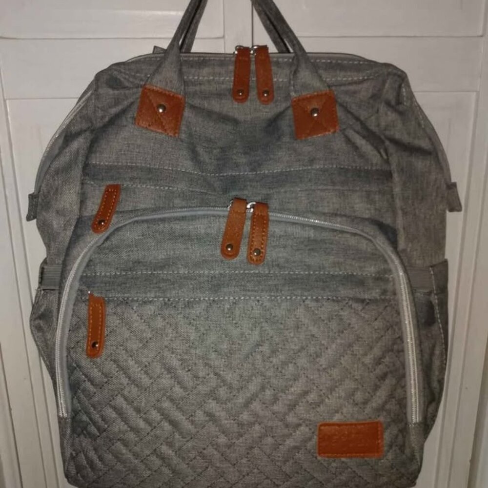 Derjunstar Large Diaper Bag Backpack with Changing Station